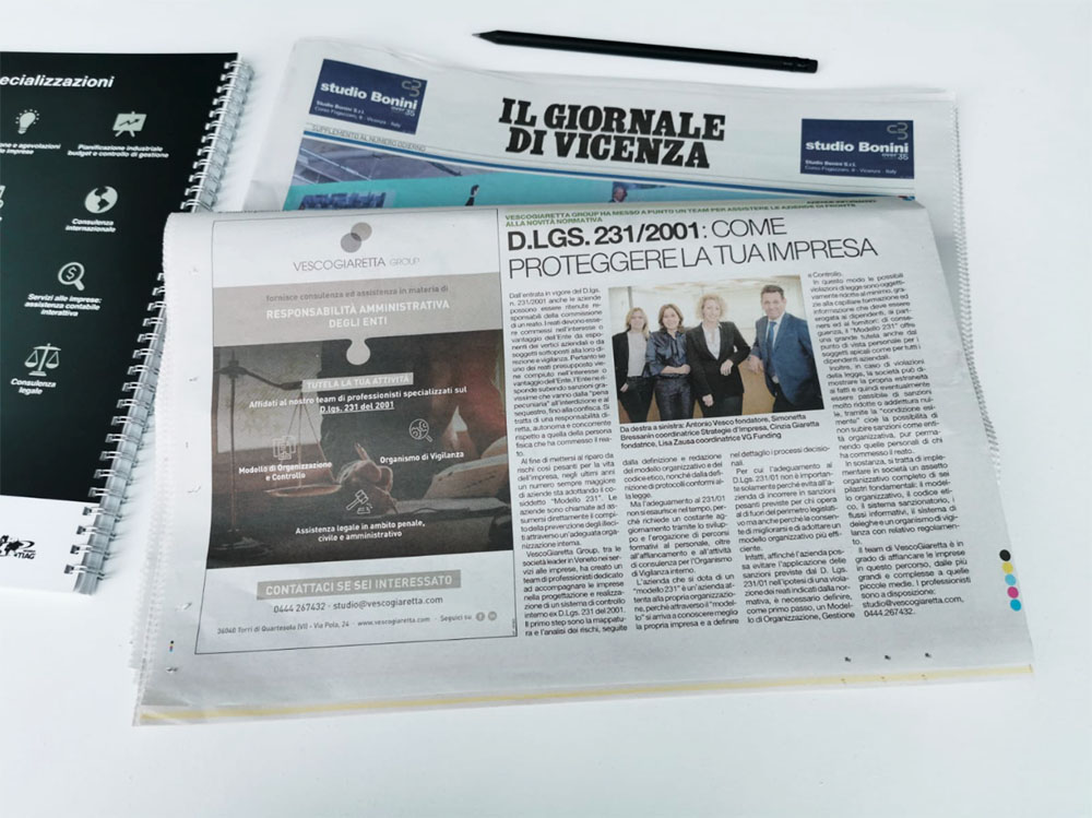 D.LGS. 231/2001: COME PROTEGGERE LA TUA IMPRESA