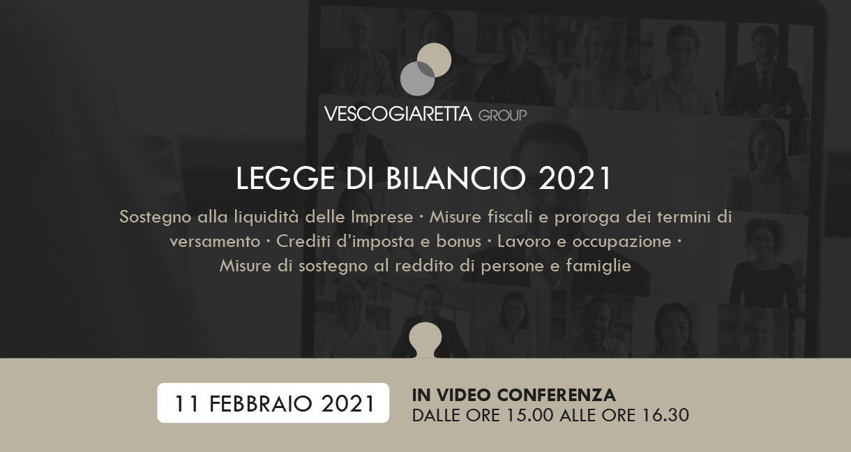 Legge di bilancio 2021 - webinar