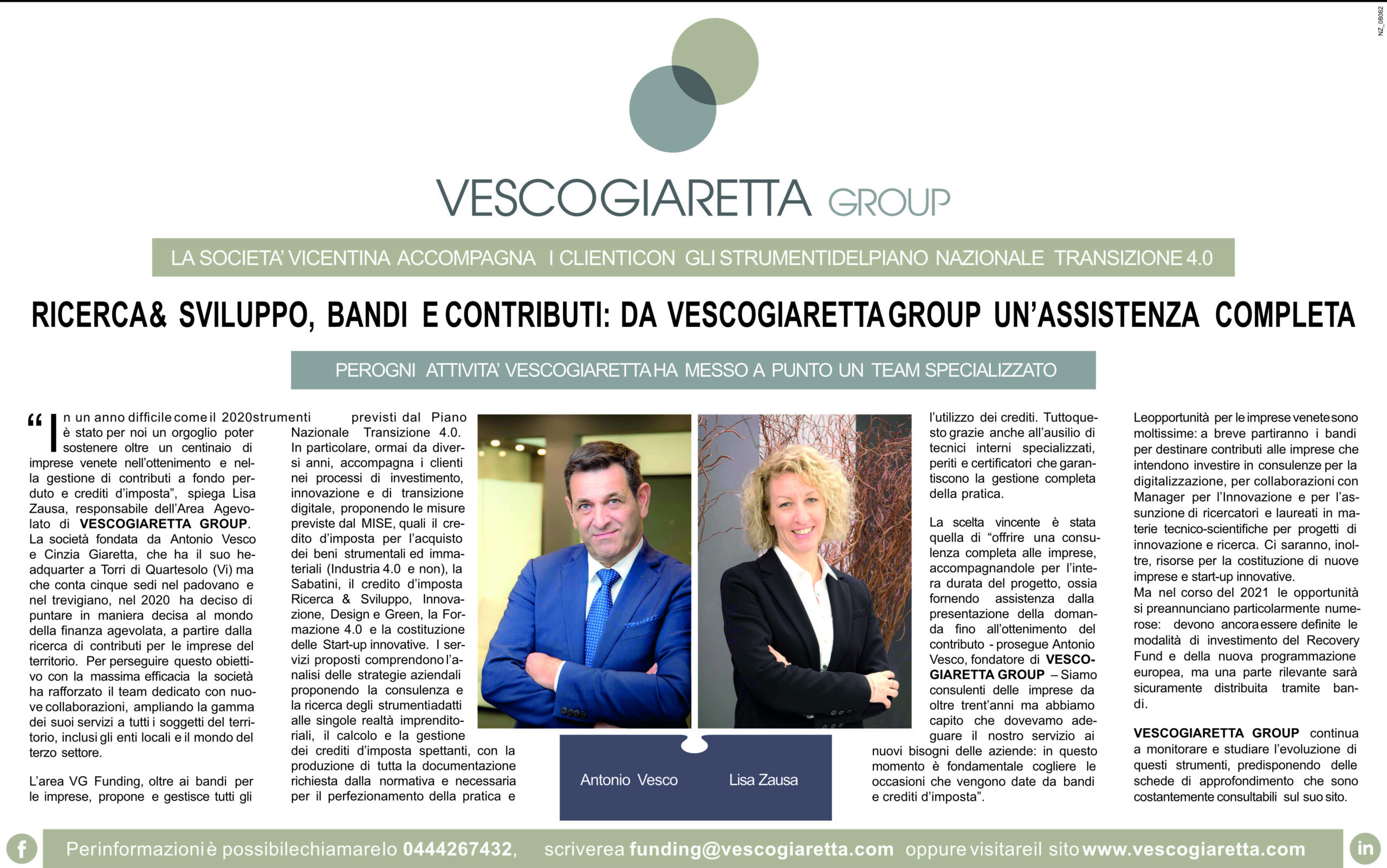 Ricerca e Sviluppo, Bandi e Contributi