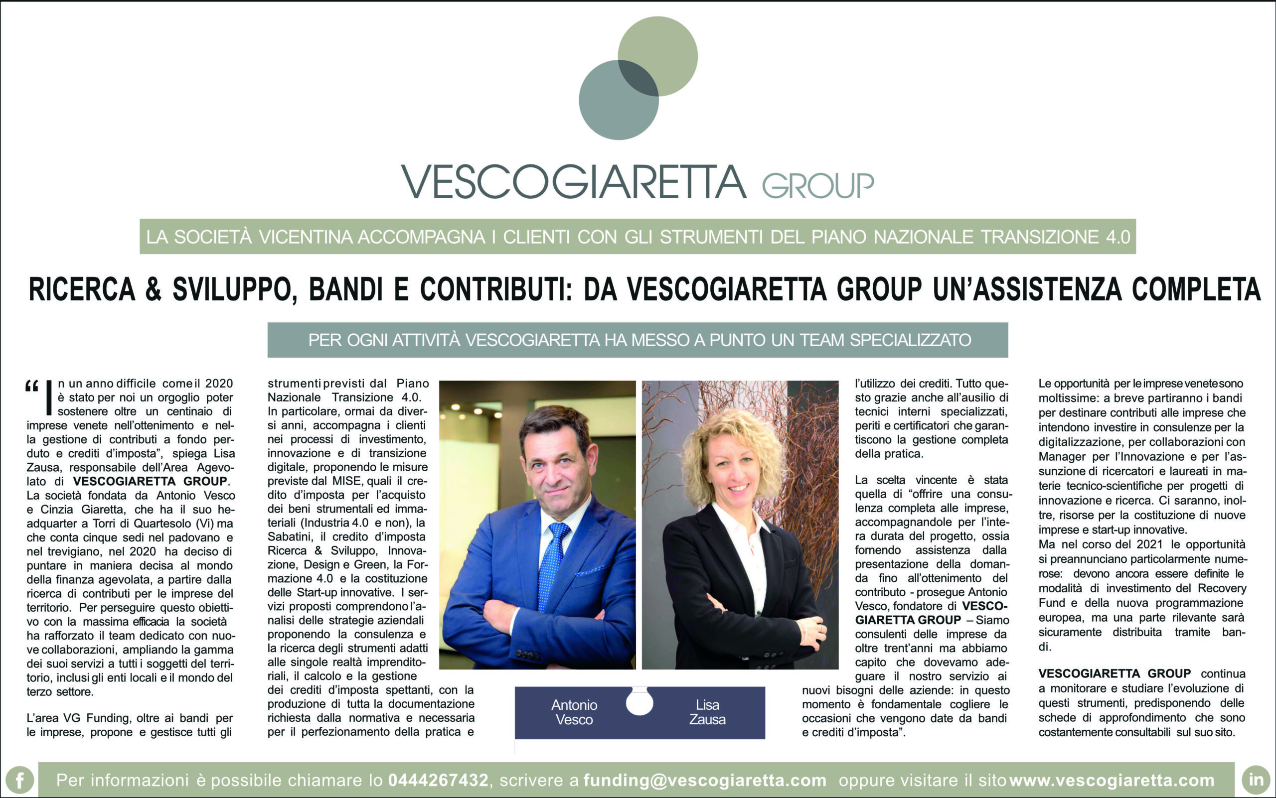 Da VESCOGIARETTA Group un’assistenza completa