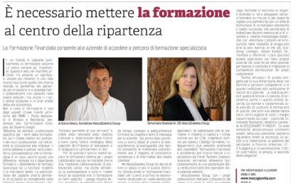 È necessario mettere la formazione al centro della ripartenza